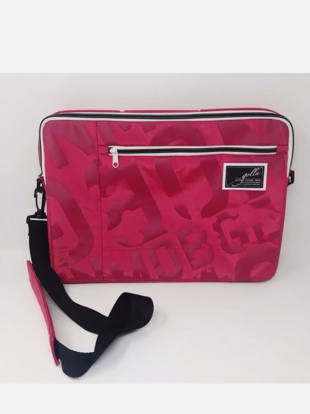 Golla Pink Floral Laptop Messenger Bag With Adjustable Strap 15